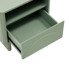 Manhattan Comfort - Table de nuit moderne Ella 19,7" - Vert sauge-Des pieds de luge rectangulaires épais de 17,5 cm offrent stabilité et une touche moderne et unique à une base de luge classique