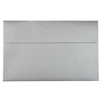 JAM Paper Enveloppes d'invitation métalliques A10 - 6 x 9,5 po - Stardream Silver - paquet de 25-Couleur: Argent rêve étoilé