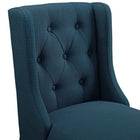 Modway - Baronet Tissu rembourré Tabouret de comptoir - Azure - Ensemble de 2-Capacité de poids du tabouret de bar : 500 lb
