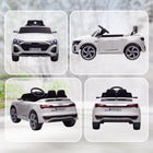 Qaba - Voiture RC électrique sous licence Audi Q8 12V pour enfants - blanc-Vitesses de 1,9-3,1 mi/h (3-5 km/h), adapté à diverses surfaces dures 