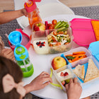 b.box - Boîte à lunch - Milkshake Fraise-Compartiments étanches qui gardent les aliments frais et séparés.