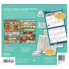 MotherWord - Calendrier mural mensuel 2026-2027 à onglets - 11 po H x 12 po l - français-Chaque page couleur est remplie d'illustrations de l'artiste canadien Scott Lucescu
