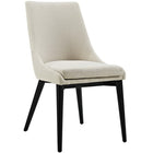 Modway - Viscount Tissu Chaise à manger - Beige-Fauteuil d’accompagnement moderne à manger