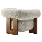 Modway - Jace Boucle Chaise d’accent - River Rock-Entièrement assemblé