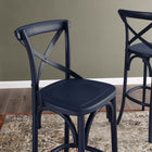 Modway - Gear Tabouret de bar - Bleu Minuit-Capacité de poids : 330 lb.