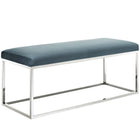 Modway - Anticipate Performance Velvet Banc in Bleu de mer-Lit ou banc de salon moderne