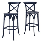 Modway - Gear Tabouret de bar - Bleu Minuit-8