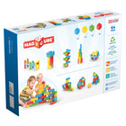 Geomag - Magicubes polychrome essayez-moi recyclé - Ensemble de 64-Blocs aimants en plastique 100 % recyclés pour enfants: Pour les petites mains qui apprennent à équilibrer les blocs de construction traditionnels, ces blocs de construction magnétiques sont parfaits pour les premières compétences de construction. Jouets de découverte pour la coordination œil-main.