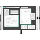 AT-A-GLANCE - Agenda hebdomadaire/mensuel Foundation non daté - 8 1/4 po H x 5 3/4 po l - Noir - Anglais-L’agenda est garanti pour durer toute l’année et le papier de haute qualité résiste aux bavures d’encre 
