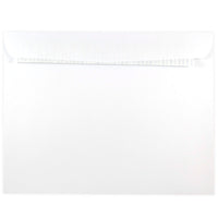 JAM Paper - Enveloppes à ouverture au sommet avec rabat autoadhésif, format livret de 9 x 12 po, blanc, 25/paquet (356828785A)-Couleur : Blanc