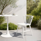 Zuo - Shio Chaise de salle à manger - Blanc-Dimensions: 22,6 po L x 21,7 po L x 29,1 po H