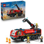 LEGO - City Fire Le camion de pompiers de l'aéroport-LEGO City Le camion de pompiers de l’aéroport avec 4 figurines pour les enfants de 7 ans et plus
