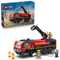 LEGO - City Fire Le camion de pompiers de l'aéroport-LEGO City Le camion de pompiers de l’aéroport avec 4 figurines pour les enfants de 7 ans et plus
