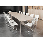 Zuo - Lider Plus Armless Chaise de bureau - Blanc-Dimensions: 23,2 po L x 23,2 po L x 40,2 po H