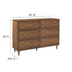 Modway - Vespera 6 tiroirs Commode, Noyer-Bois de Mindi et panneaux de particules