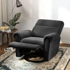 HOMCOM - Fauteuil inclinable électrique rembourré avec ports de chargement USB - noir-Repose-pieds intégré pour plus de confort lors de la détente ou de la sieste 