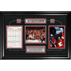 Calgary Flames 1989 Stanley Cup Champions Scoresheet Collage - Impression encadree - 36" x 24"-Qualité supérieure - scoresheet framed