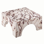 Modway - Valen Intérieur - Terrasse extérieure Béton voûté Table basse - Marbre rouge-8