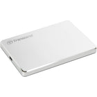 Transcend - Disque dur externe portable USB-C Storejet 25C3S - 2 To - Argent-USB Type-A et Type-C pris en charge. Conçu pour s’adapter.