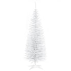 HOMCOM - Arbre de Noël - arbre de Noël fin avec branches réalistes-L'arbre de Noël artificiel a un style fin 