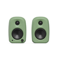 Kanto - Haut-parleurs de bureau alimentés avec USB-C, RCA, Bluetooth 5.3 et sortie casque - Sauge, Paquet de 2-Tweeters à dôme en soie de 3/4 po