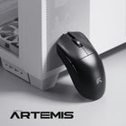 Cybeart - Artemis Souris sans fil tri-mode ultra-légère - Noir-Micro-switches Kailh certifiés 80 millions de clics, offrant un ressenti net et tactile et une durabilité longue durée