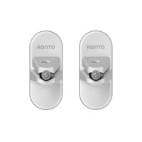 Kanto - Supports muraux universels pour enceintes satellites - Blanc-Soutient des haut-parleurs pesant jusqu'à 12 lb (5 kg)