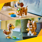 LEGO - Creator Les animaux mignons : le chiot joueur-Les 3 animaux ont des parties mobiles pour plus de valeur ludique