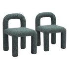 Zuo - Arum Chaise de salle à manger - Vert neige - Ensemble de 2-Aucun assemblage requis