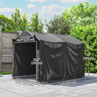 Outsunny - Tente de rangement de jardin 7 pi x 5 pi-Structure en métal galvanisé empêchant les fissures, la rouille et la corrosion  
