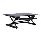 Rocelco - Support de bureau haut de gamme DADR-46 à hauteur réglable, 46 po, avec 4 AC et 2 USB - noir-Rehausseur de bureau assis-debout à hauteur réglable avec plage verticale étendue