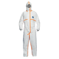 Dupont – Combinaison de prot. personn., Tyvek 800J, capuche et coutures collées, blanc, très grand, 10/p (TJCHA5TWHXL008000)-Matériau : Tyvek