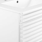 Modway - Render Support mural de 24" Vanette de salle de bain - Blanc blanc-8