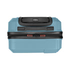 Swiss Mobility - Valsie d'enregistrement rigide 30po de la collection QUAD - Bleu-Intérieur doublé avec panneau de séparation, poches pratiques et sangles de serrage pour garder le contenu organisé et en place