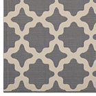 Modway - Cerelia Treillis marocains intérieurs et extérieurs Tapis de comédie 8 pi l x 10 pi L - Gris et beige-Polypropylène 100% doux