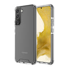AXS - PROShield etui transparent teste contre les chutes pour Samsung Galaxy S22, Noir-Coin renforçis absorbent les chocs en creant un coussin d'air entre l'appareil et les surfaces