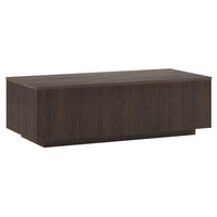 Hudson&Canal - Table basse rectangulaire Reyes 48" L - Brun aulne-Un design contemporain moderne pour votre salon, votre bureau et plus encore