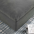 Modway - Commix Duvet Rempli Trop Rempli Ottoman - Gris-Coussins en plumes en duvet et en coton