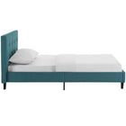Modway - Linnea Lit simple, Sarcelle-Tête de lit en polyester touffonnée (sans bouton)