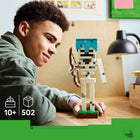 LEGO - Minecraft Le Squelette-Le cou et les bras sont articulés pour une exposition dynamique, et le socle est solide