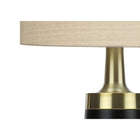 Monarch Specialties - Luminaire - 28 po H Lampe De Table - Métal Noir - Abat-Jour Beige - Contemporain-Un assemblage mineur est requis avec des instructions illustrées incluses. conçu avec des matériaux durables, cette lampe est soutenue par une garantie limitée de 2 ans contre les défauts du fabricant pour votre satisfaction