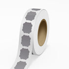 JAM Paper - Rouleaux d'étiquettes standard - cadre vintage - 2 1/2 x 3 - feuille argentée mate - 125 étiquettes/rouleau-Couleur : feuille mate argentée durable | Faites ressortir votre courrier avec des étiquettes d'adresse d'expédition colourées.