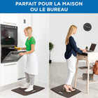 Mount-It! - Tapis anti-fatigue, 18 po x 22 po, Marron-L'absorption des chocs réduit la douleur et la fatigue dans vos pieds et vos jambes lorsque vous êtes debout