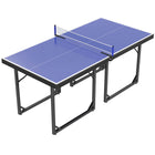 Soozier – Table de tennis compacte format moyen – 6 pi x 3 pi – Bleu-Table de tennis de taille moyenne 6x3 pi offrant la même expérience de jeu que les tables réglementaires 
