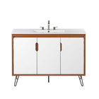 Modway - Energize 48" Vanette de salle de bain - Blanc cerise-Assemblée requise