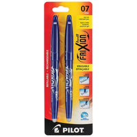 Pilot − Stylo à bille à encre gel effaçable FriXion − 0,7 mm − bleu − paquet de 2-Pointe de 0,7 mm