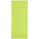 JAM Paper Enveloppes de couleur vive à ouverture au sommet, ferm. gommée, 4 1/2 x 10 3/8 po, vert lime, paq./100-Vert lime