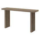Hudson&Canal - Console Soren 55" L - Chêne gris vieilli-Le plateau de table a une capacité de poids de 50 lb