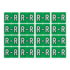 Oxford – Étiquettes alphabétiques compatibles Datafile, « R », vert pâle, paq./240-Assignez des lettres spécifique aux sections de classement individuelles