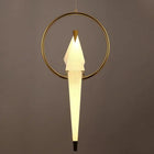 Plata Import - Lampe de plafond origami-Métal doré avec abat-jour blanc